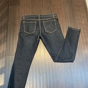 Dark blue jeans slim straight leg